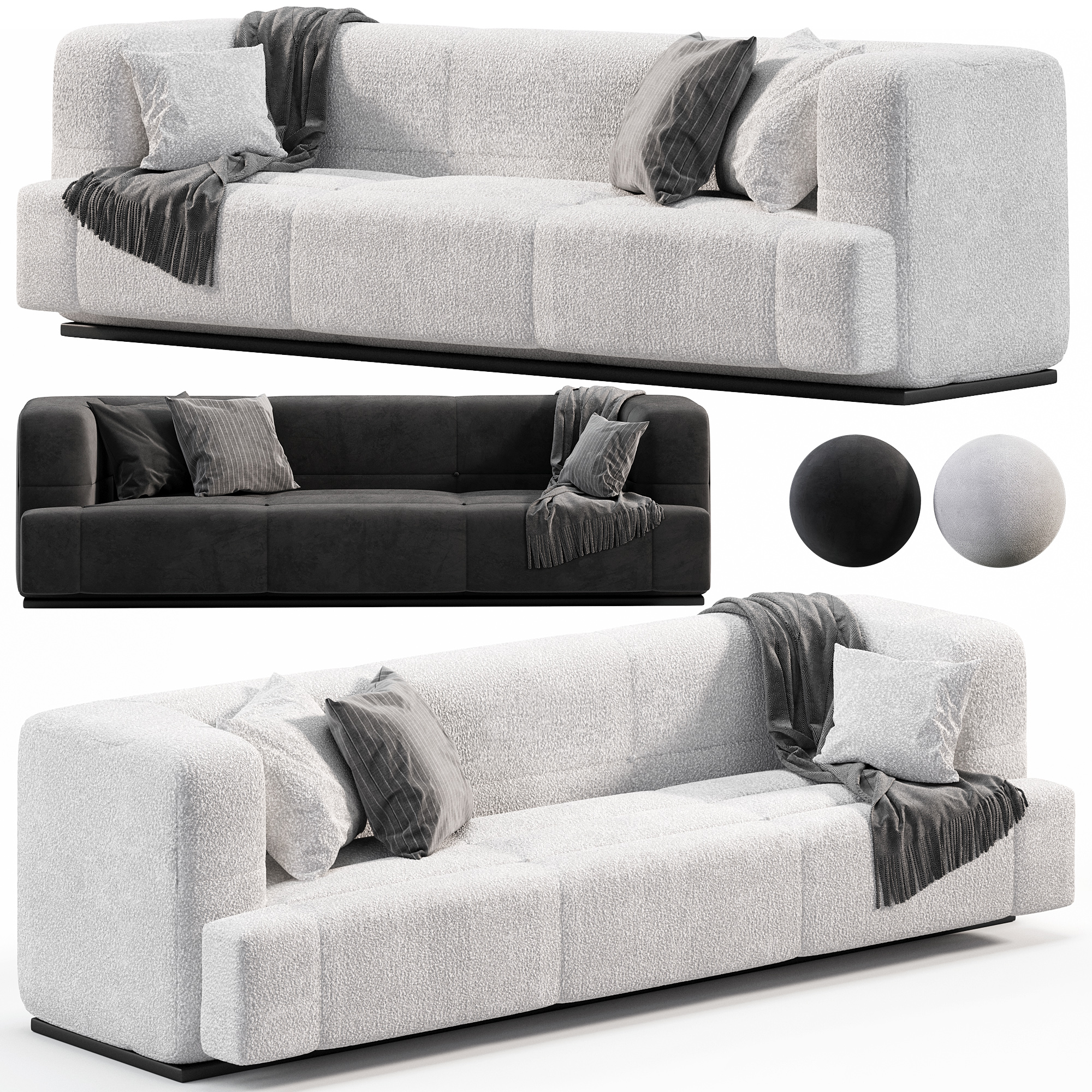 QUILTON COMBINATION Modular seater sofa