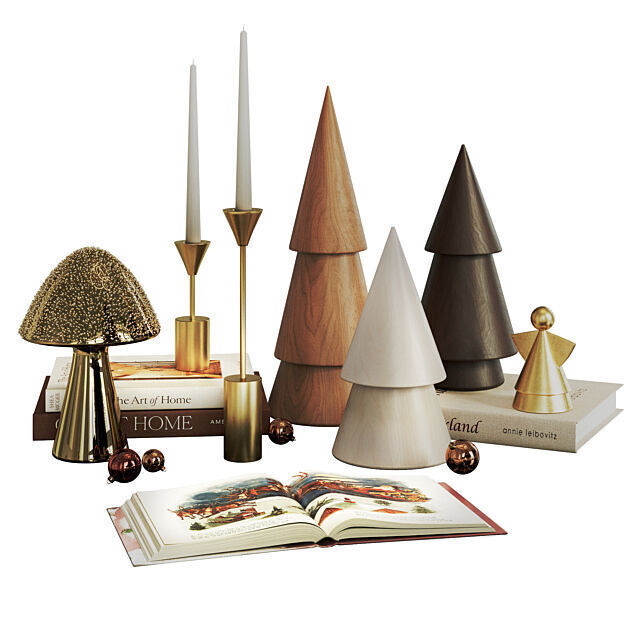Decorative Set for New Year and Christmas
