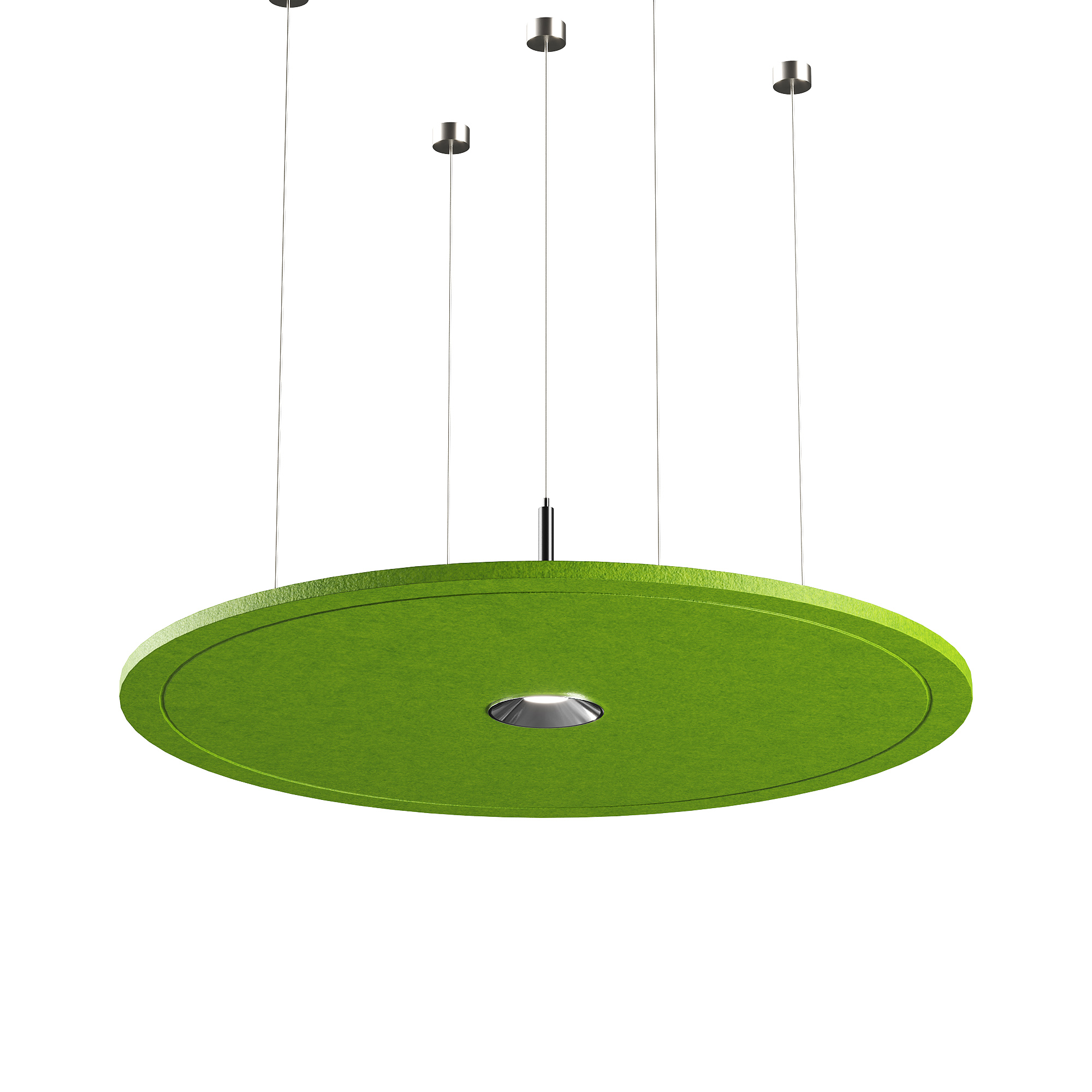 Акустический подвесной светильник D600хH160мм