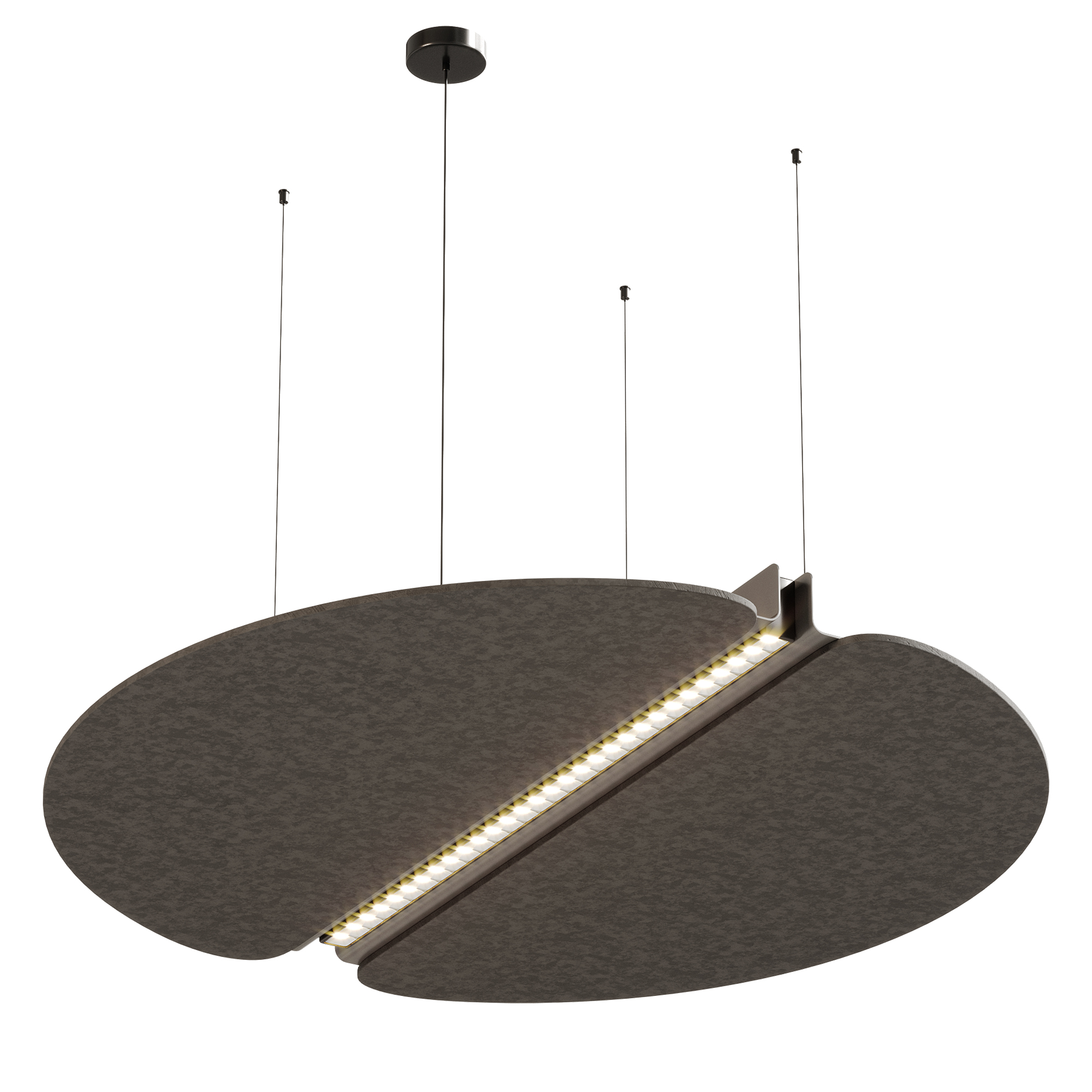 Акустический подвесной светильник D1200мм