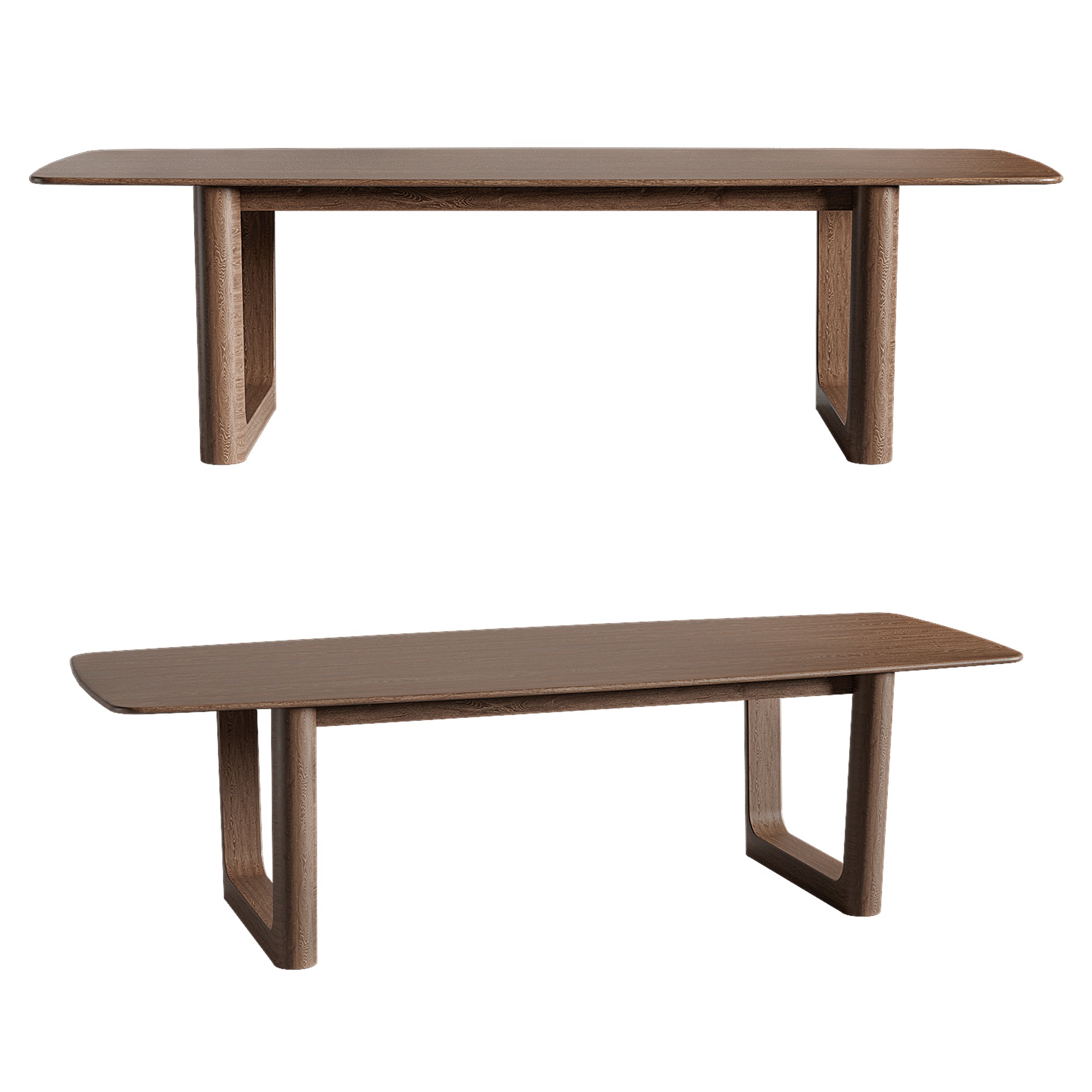 Saint Germain Wood Dining Table with Rennes Base