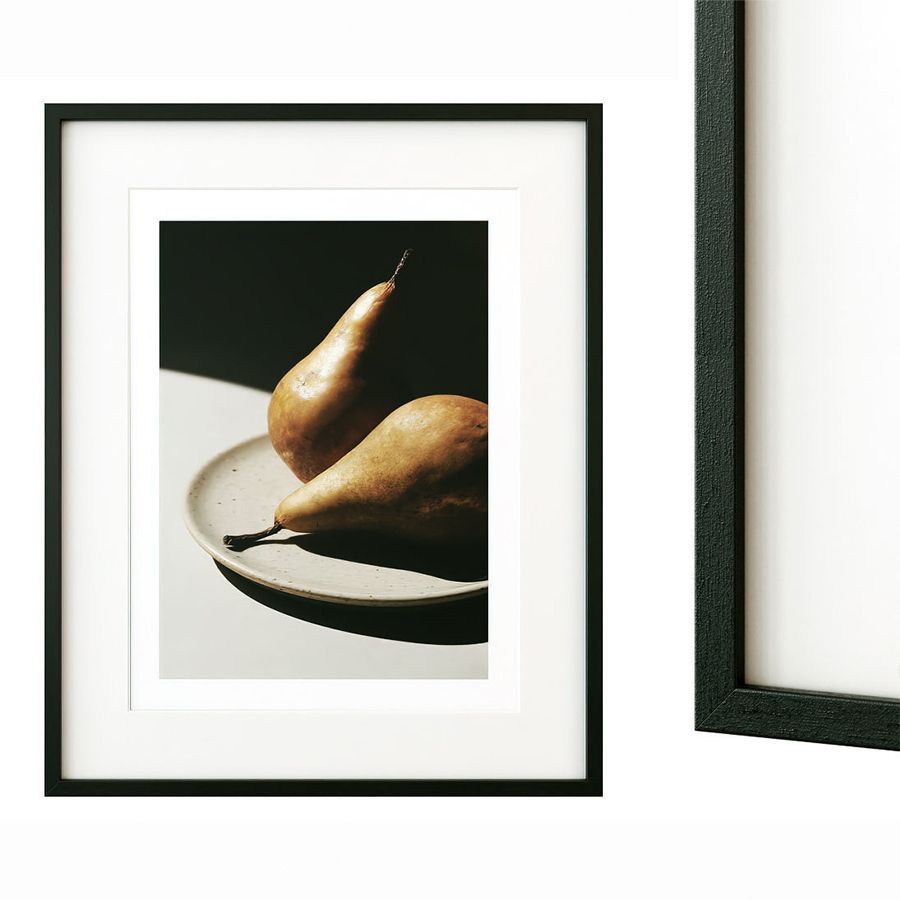 Pears Poster In Black Frame