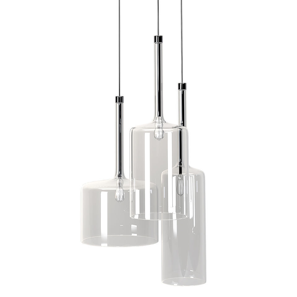 Crystal Bottle-Shaped Pendant Light