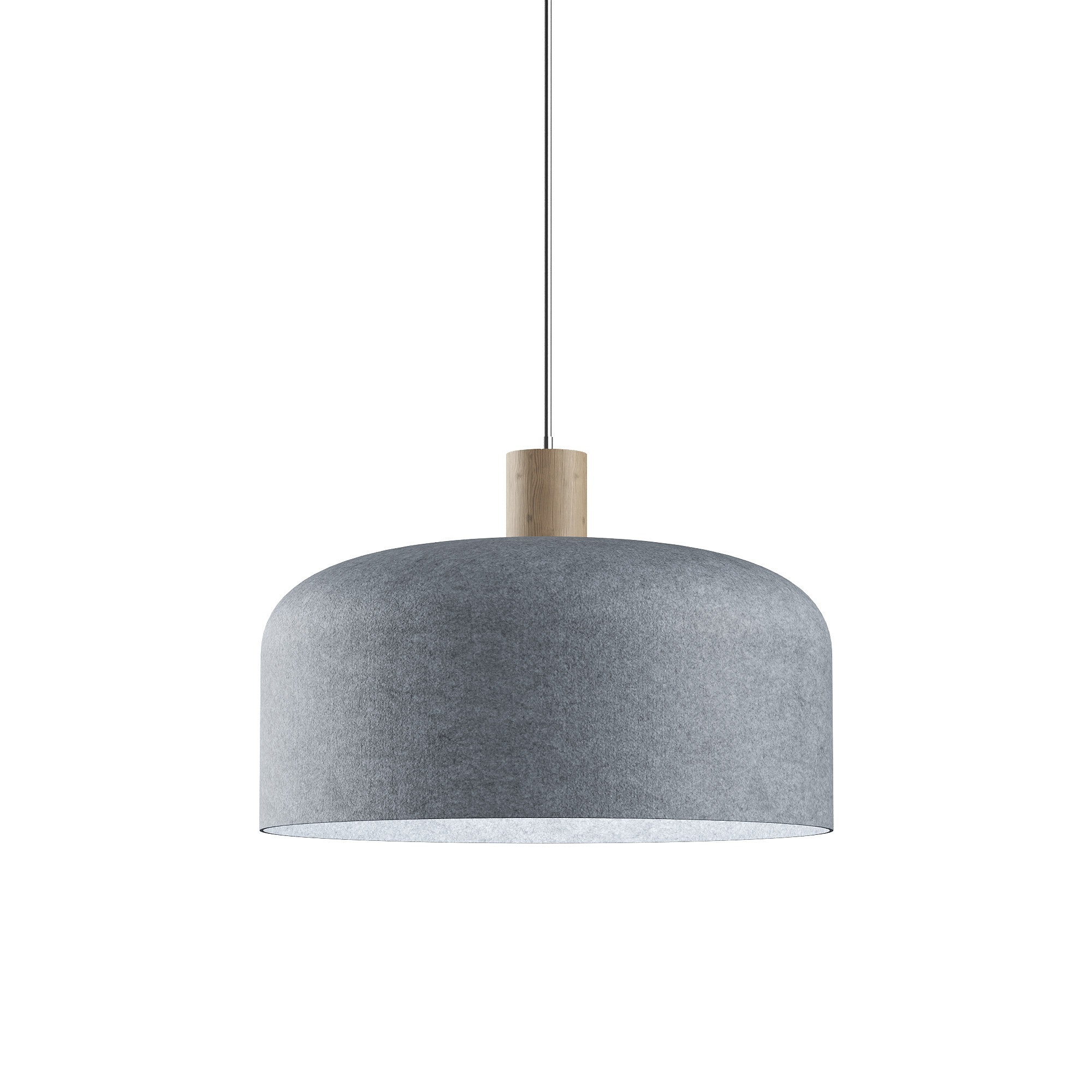 Акустический подвесной светильник D210хH410мм