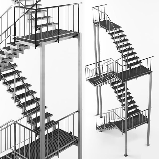 Metal Outdoor Stair