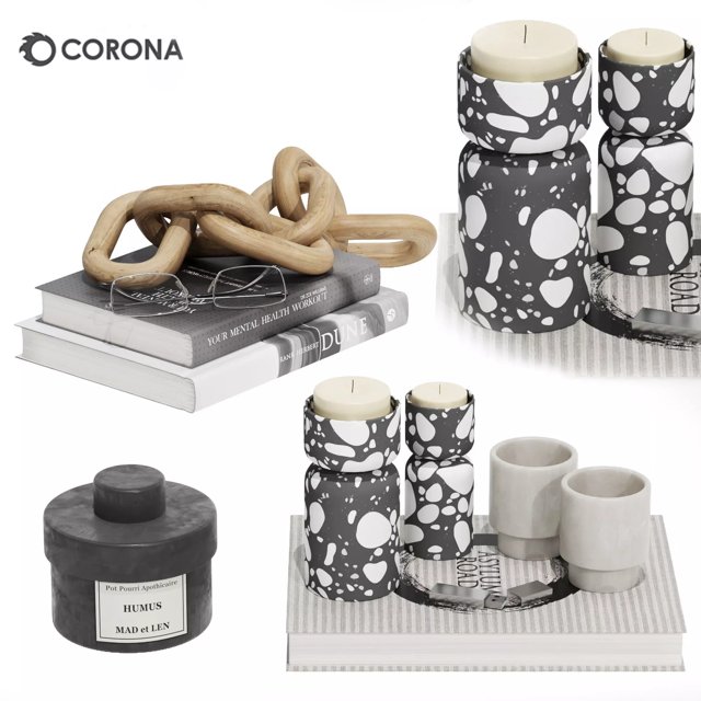 3D модель Decorative set 08 для категории Декор / Декоративные наборы - превью