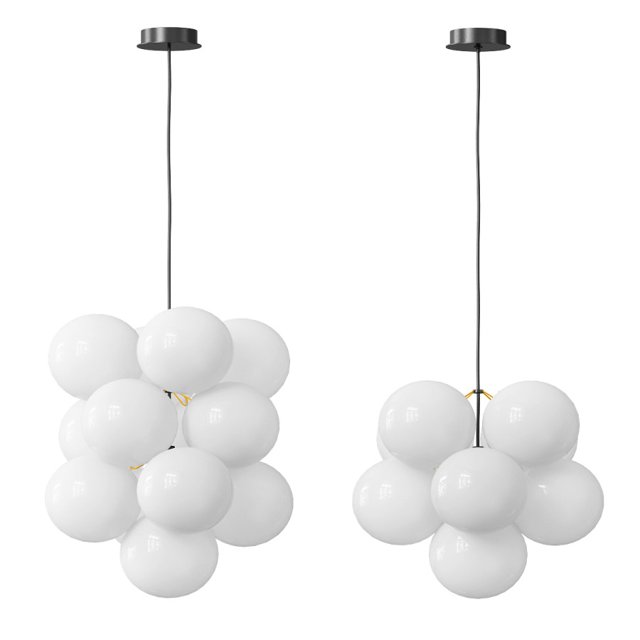 Small Frosted Bubble Pendant Light