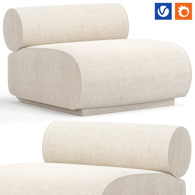 3D модель Urbano Armchair By Eichholtz для категории Мебель / Кресла - превью