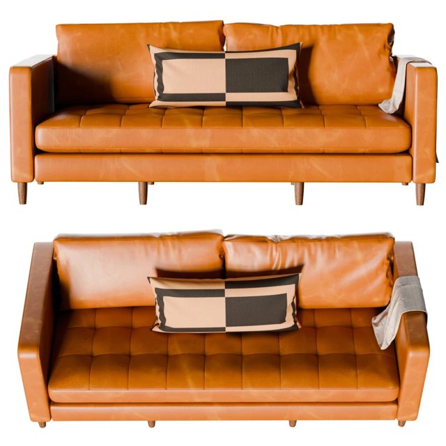 Alamo Grain Leather Sofa