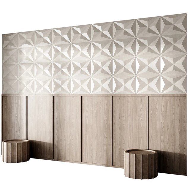3D модель Headboard Wall Panel 004 для категории Декор / 3D панель - превью