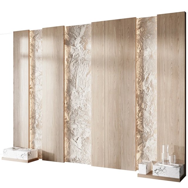 3D модель Headboard Wall Panel 013 для категории Декор / 3D панель - превью