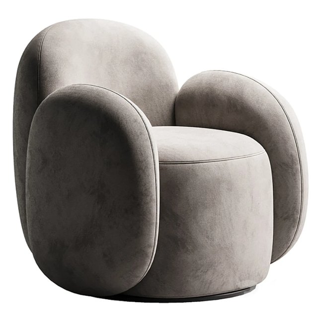 3D модель Swivel Chair Teop Bucle Beige для категории Мебель / Кресла - превью