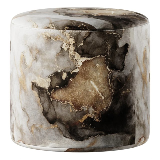 Round Volcanic Pouf