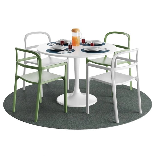 IKEA DOCKSTA Table And YPPERLIG Chair With Tableware