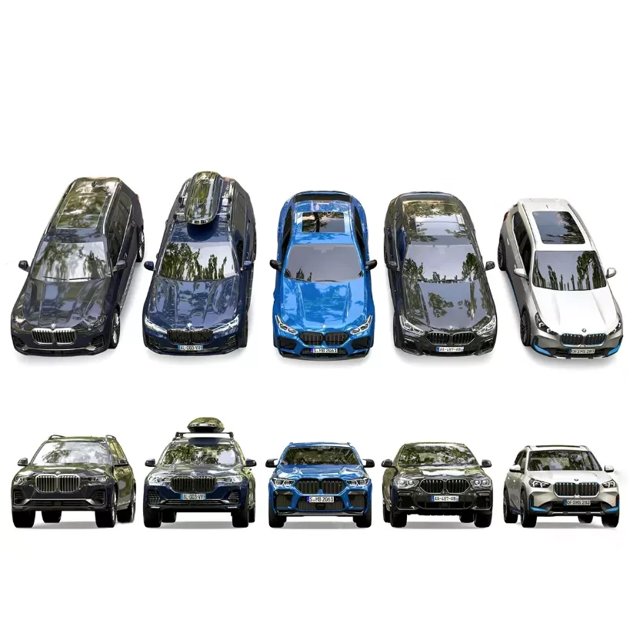 3D модель 5 BMW 3D MAX Models Pack для категории Другие модели / Транспорт - превью