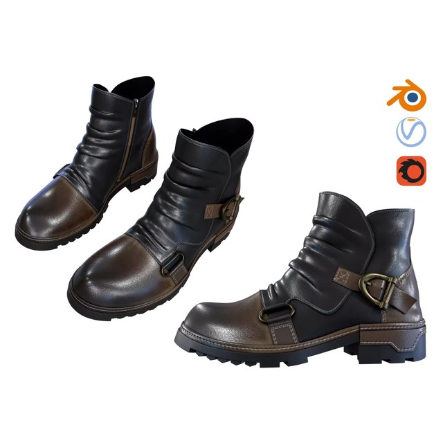 3D модель Cowboy Western Boots для категории Декор / Обувь - превью