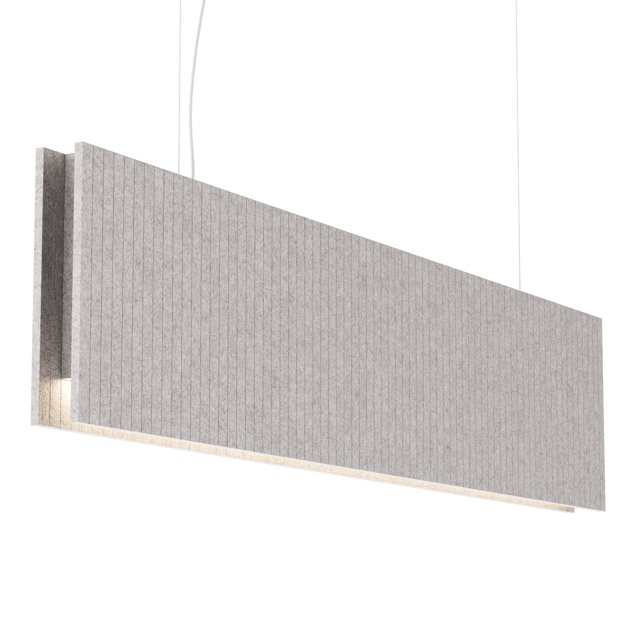 Акустический подвесной линейный светильник 1288х280мм