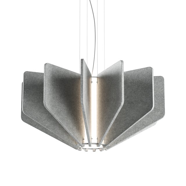 Акустический подвесной светильник D600хH305мм