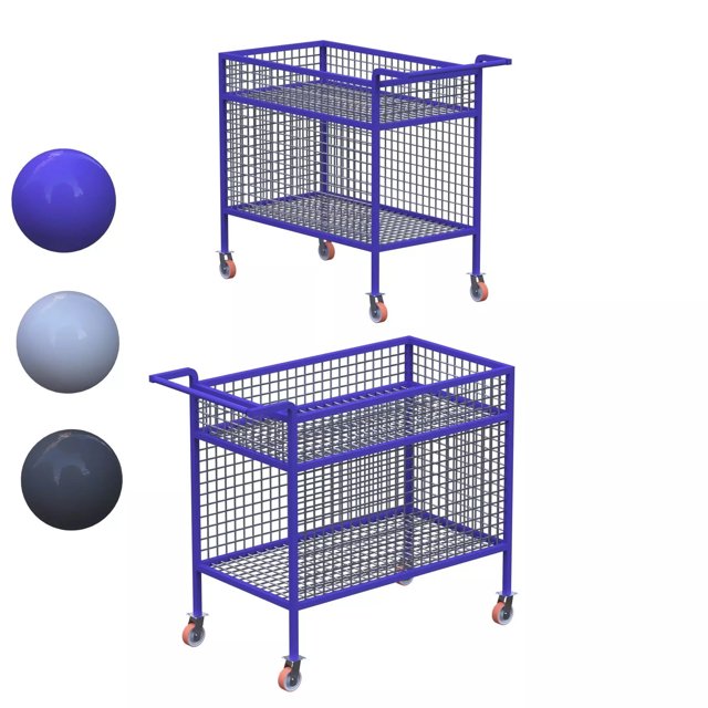 3D модель Cart for grocery store or in mall для категории Другие модели / Магазин - превью