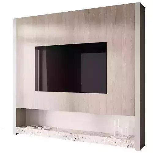 3D модель tv wall set 14 для категории Мебель / ТВ стенка - превью
