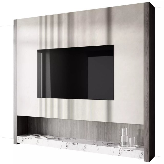 3D модель tv wall set 11 для категории Мебель / ТВ стенка - превью