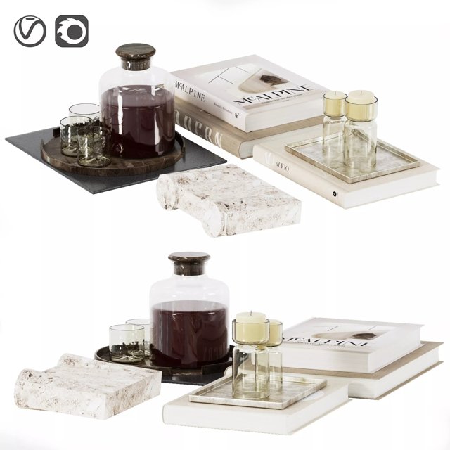 3D модель Decorative set 03 для категории Декор / Декоративные наборы - превью