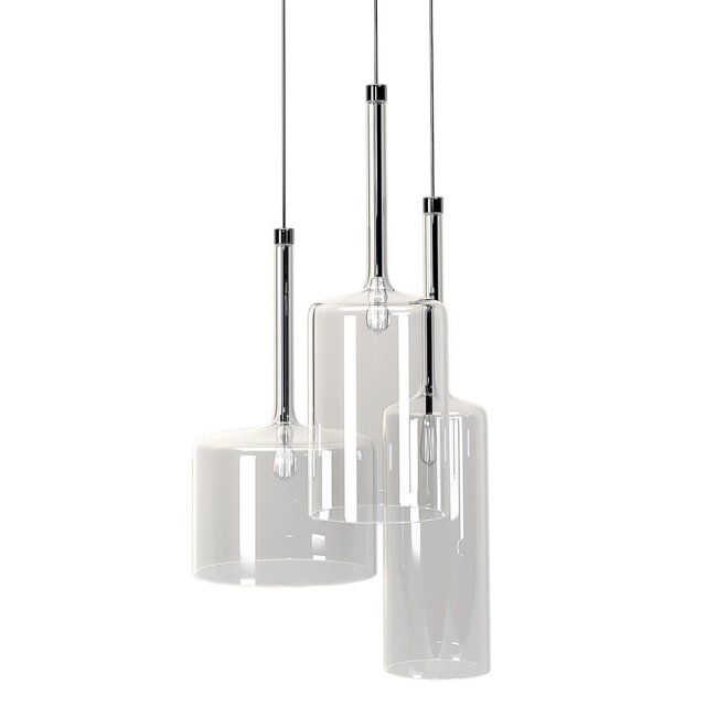 Crystal Bottle-Shaped Pendant Light