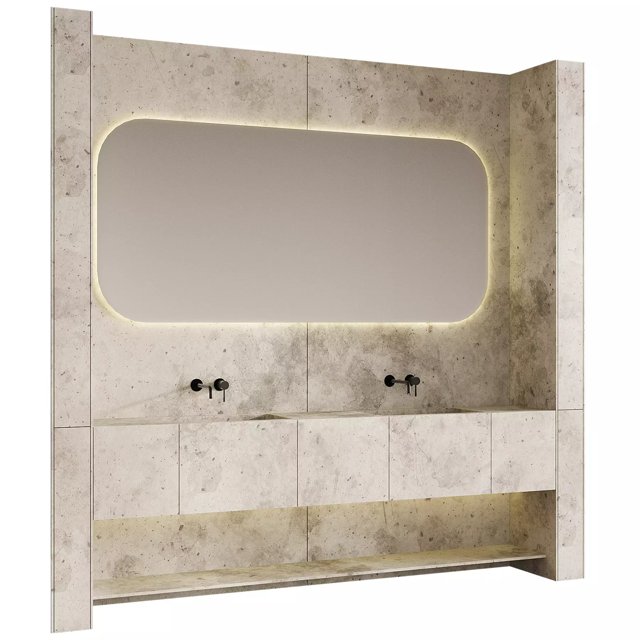 3D модель Bathroom furniture 01 для категории Санузел / Мебель санузла - превью