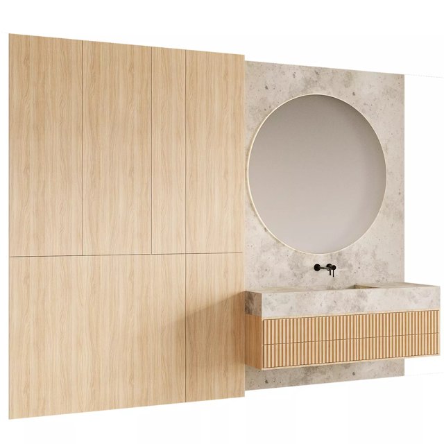 3D модель Bathroom furniture 02 для категории Санузел / Мебель санузла - превью
