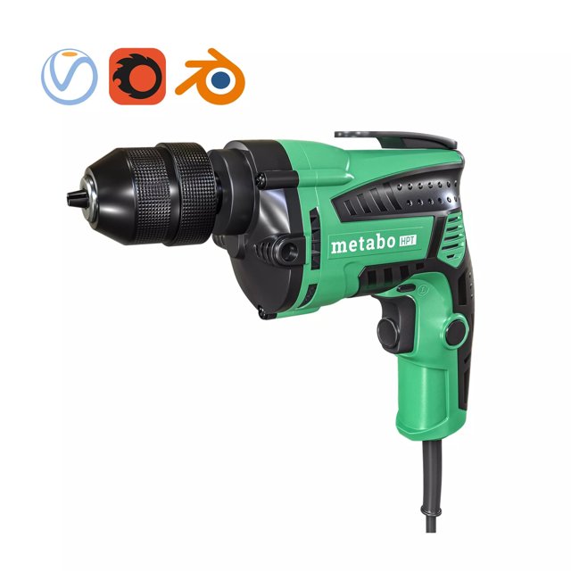 3D модель Metabo HPT38-in Keyless Drill D10VH2M для категории Техника / Разное - превью
